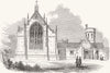 BROMPTON. Chapel of TB hospital  1850 old antique vintage print picture