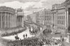 IRELAND. Lord Mayo's Funeral-sketch Bank of 1872 old antique print picture