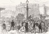 WATERLOO BRIDGE. Abolition of toll. Declaring free 1878 old antique print