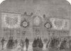 LONDON. Illumination, Savile Row 1863 old antique vintage print picture