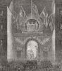 LONDON. Lights. King's College 1863 old antique vintage print picture
