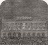 LONDON. Lights. Illumination of Somt House 1863 old antique print picture
