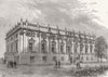 NOTTS. Midland counties Art-Museum. East Front 1878 old antique print picture