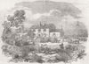 IRELAND. Demo, Mulla, Tullamore 1855 old antique vintage print picture