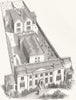 LONDON. Homerton College 1852 old antique vintage print picture