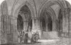 GLASGOW. Royals, Crypt of Cathedral 1849 old antique vintage print picture