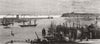 CARDIFF. Mud cut-approach to Bute Docks 1872 old antique vintage print picture