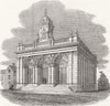 NOTTS. Newark Corn Exchange 1849 old antique vintage print picture