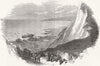 DOVER. Wreck of Tigress, off round-down cliff  1849 old antique print picture