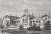YORKS. Saltaire High Schools 1877 old antique vintage print picture