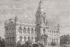 YORKS. Saltaire Club and Institution 1877 old antique vintage print picture