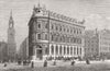 QUEEN VICTORIA ST. National safe deposit Co  1873 old antique print picture