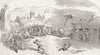 IRELAND. The conflict at Ballinhassig 1845 old antique vintage print picture