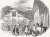 SHREWSBURY. Pavilion, Royal farmers Show  1845 old antique print picture
