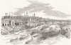 SOUTHWARK. Parade seen Eastward from Bridge 1849 old antique print picture