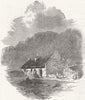 KILLARNEY. Kate Kearney's Cottage, Gap of Dunloe 1849 old antique print