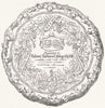 DECORATIVE. Testimonial presented to Philipps 1853 old antique print picture