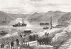 NEGRO. Xhosa War. Troops landing, East London 1878 old antique print picture