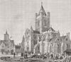 DUBLIN. Christ Church Cathedral & Synod House 1878 old antique print picture