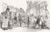 LONDON. Season-Regent St 1849 old antique vintage print picture