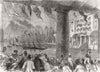 ALBERT DOCK. HRH Prince opening 1846 old antique vintage print picture