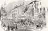 LIVERPOOL. HRH Prince Albert, route to sailors home  1846 old antique print