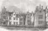 SOMT. Barrington Court, Somersetshire 1846 old antique vintage print picture