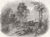 KENT. Leeds Castle, Kent 1846 old antique vintage print picture
