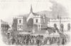 PALACE YD. Railway Committee rooms, Westminster Hall 1846 old antique print