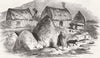 IRELAND. Scene in Derrynane Beg 1846 old antique vintage print picture