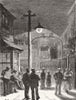 DERBYS. Lane-Fox incandescent light, Chesterfield 1882 old antique print