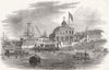 HANTS. Queen landing, King's stairs, Portsmouth 1846 old antique print picture