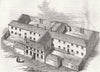 HANTS. The Andover Union Workhouse 1846 old antique vintage print picture
