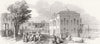 YOUGHAL. Mall & House, food riots 1846 old antique vintage print picture