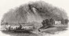 LONDON. From Blackheath, during storm 1846 old antique vintage print picture