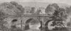 DERBYS. Prince of Wales, Chatsworth. bridge Park 1872 old antique print