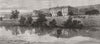 DERBYS. Chatsworth from river Derwent 1872 old antique vintage print picture