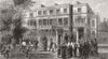LONDON. Montagu House 1872 old antique vintage print picture