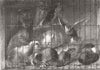 FAMILY. Happy 1852 old antique vintage print picture