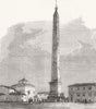 ITALY. Obelisk of Lateran, Rome 1870 old antique vintage print picture