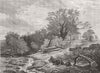LANDSCAPES. Spring 1852 old antique vintage print picture