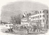 WASHINGTON. White House- 1853 old antique vintage print picture