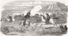 MILITARIA. Hungarian Artillery 1849 old antique vintage print picture