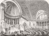 FRANCE. Senate sitting 1852 old antique vintage print picture