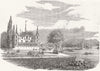 SWITZERLAND. Vevey & Lake Geneva 1852 old antique vintage print picture