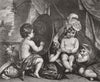 FINE ARTS. The infant academy 1871 old antique vintage print picture