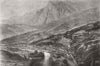 FRANCE. St Michel, station before Mont Cenis tunnel 1871 old antique print