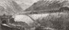 FRANCE. Mont Cenis Tunnel-Pavilion, Bardonecchia 1871 old antique print