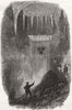 ISRAEL. Passage, Haram wall, Jerusalem. Palestine 1869 old antique print
