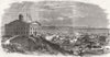 NEBRASKA. Union Pacific railway. East station, Omaha 1869 old antique print